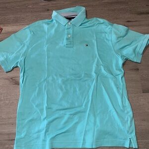 Tommy Hilfiger Men's Light Blue Polo Shirt
